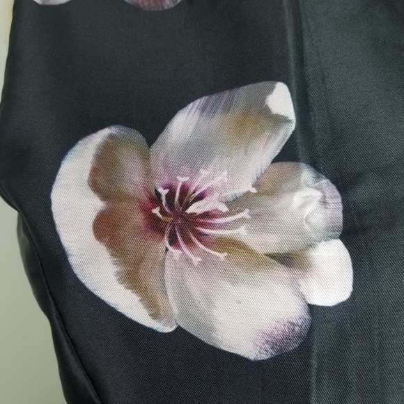 NikiiBlak Floral Fit Flare Purple Dress Sleevless - Picture 3 of 8